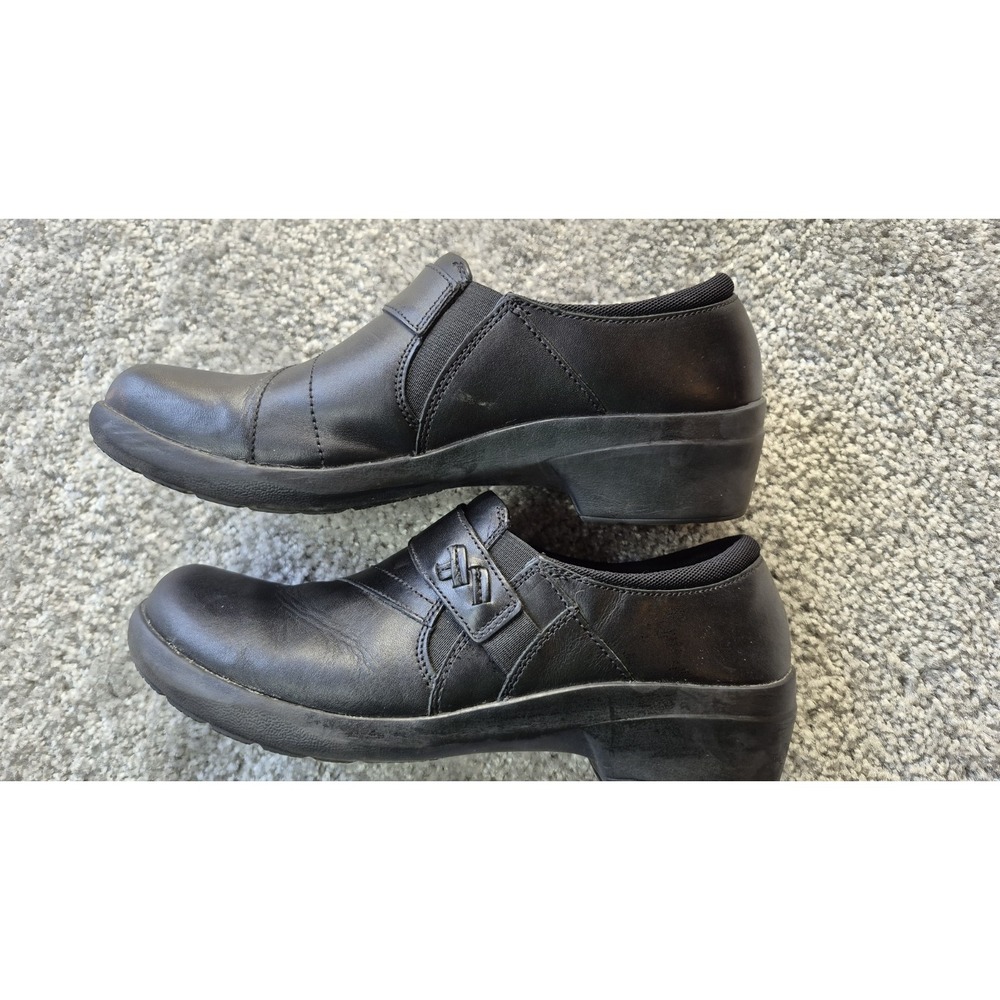 Clarks Angie Pearl Cushioned‎ Slip On Loafers Womens 9.5 Black